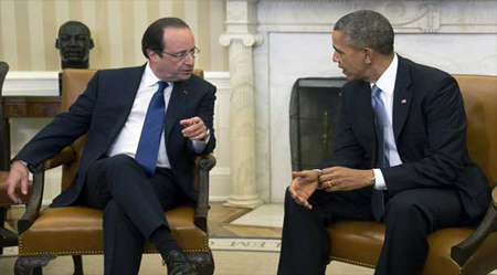 Francia y EEUU preocupados por los acontecimientos en Ucrania